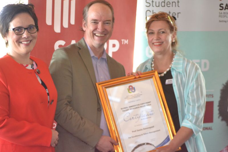 GIFT Award: Prof Sonia Swanepoel, Executive Dean FCA, Excellence in Talent Management