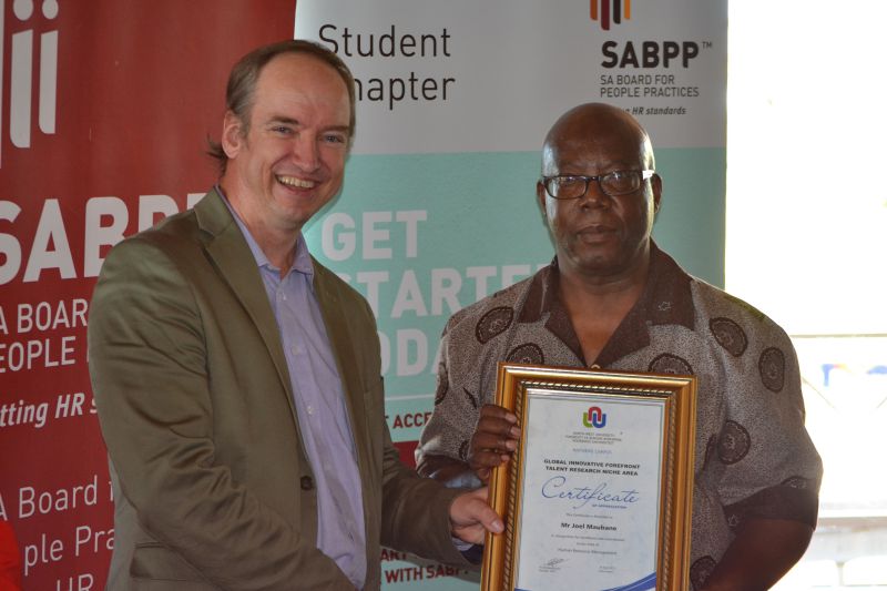 GIFT Award: Mr Joel Maubane, Excellence in contributing to the field of Human Resource Management