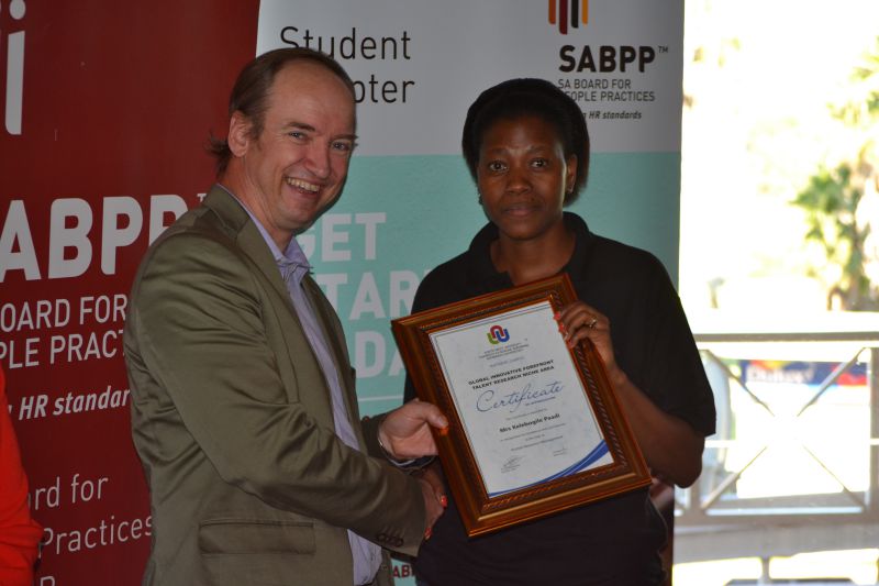 GIFT Award: Mrs Kelebogile Paadi,, Excellence in contributing to the field of Human Resource Management
