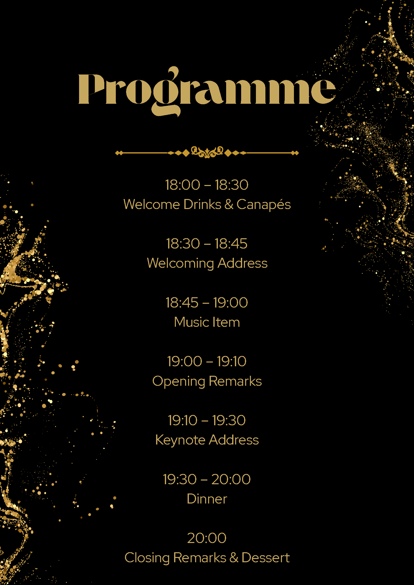 Gala Dinner Programme
