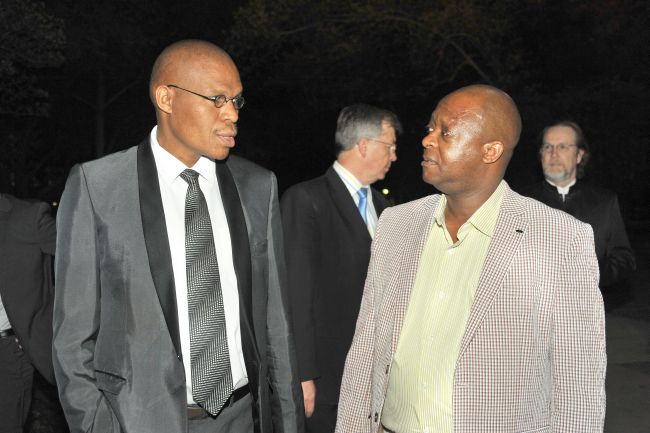 Prof Dan Kgwadi and Mr Victor Mothobi