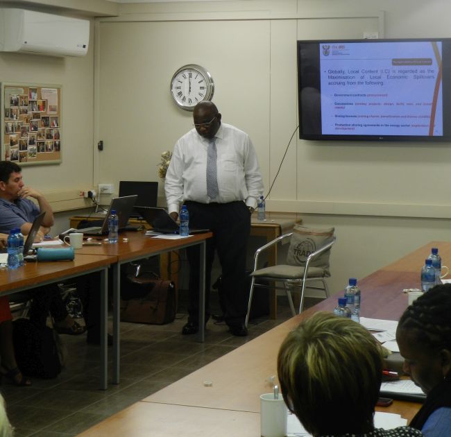 Dr Makube presented on DTI local content requirements at the second GVC roundtable of 2016.